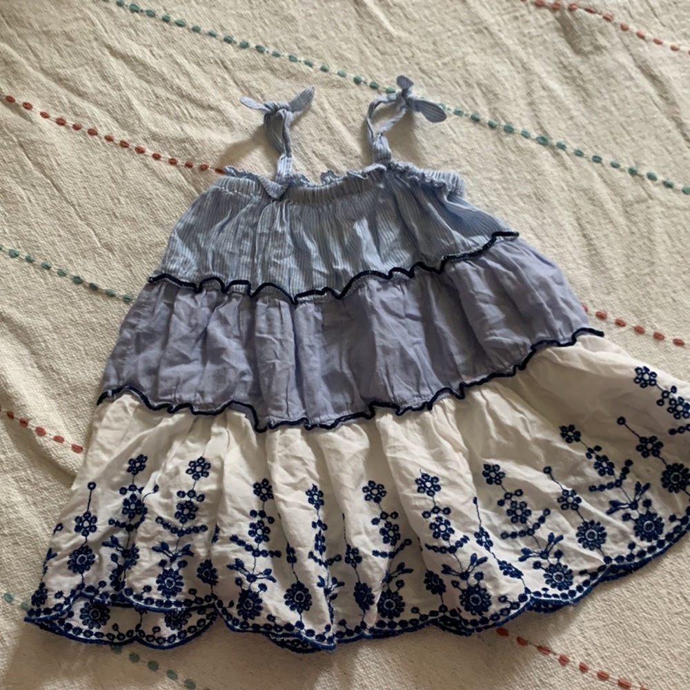 Zara embroidered dress